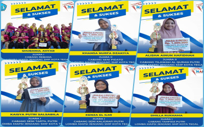 Siswa Siswi SMPN 2 Kota Tegal Sabet Berbagai Gelar Juara di Lomba MAPSI 2025
